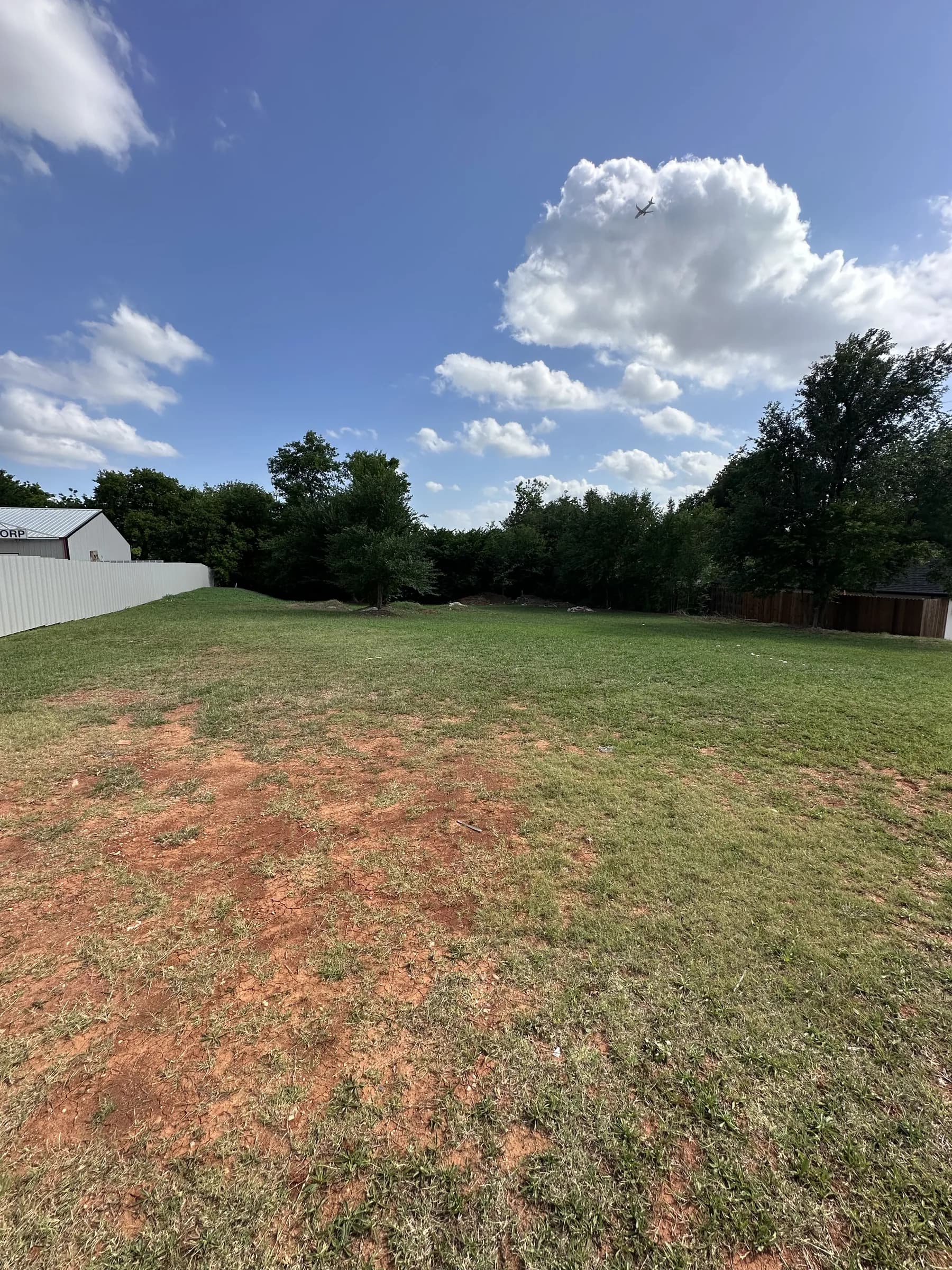Before: Dirt work site prep, Oklahoma City