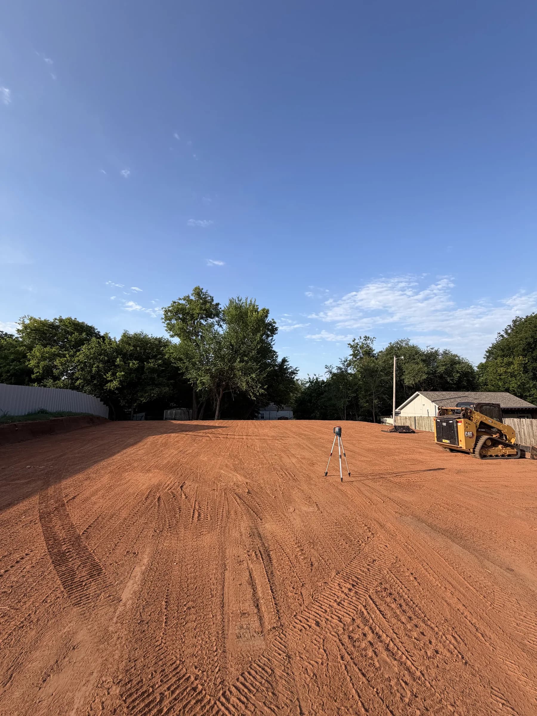 After: Dirt work site prep, Oklahoma City