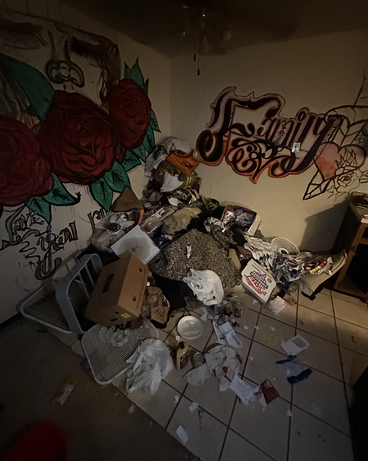 Before - Eviction cleanout with debris